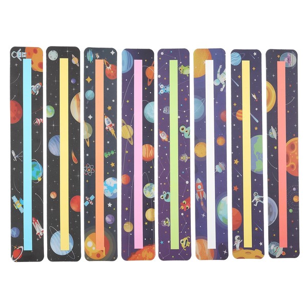 PATIKIL Guided Reading Strips, 8 Pcs Reading Tracking Ruler Highlight