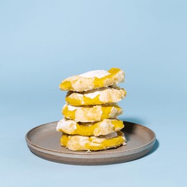 The Cravory: Lemon Bar Cookies - 24 cookies, 2.0 oz. each - Individually Wrapped - Gourmet - Baked Fresh - Dessert, Snack or Baked Goods