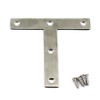 (6 Pieces) 120x120x2mmAngle Connector Corner Brackets (Thickness 2mm) Stainless Steel