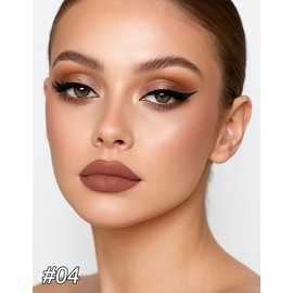 Erinde Paleta de Sombras de Ojos de 16 Colores, Paleta de Sombras de Ojos Mate y Nacarada, Sombra de Ojos Ultra Difuminable y Altamente Pigmentada, Nu