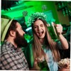Gadpiparty 4pcs Patrick's Day Headbands Shamrock Hair Accessories for Festival