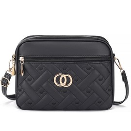 ORIJIRI Wallet, Cute, Shoulder Bag, Women's Handbag, PU Leather, 3-Way Mini Shoulder Bag, Women's Bag, Black