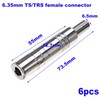 RUNCCI-YUN 6 pieces 6.35 mm 1/4 inch TRS stereo jack