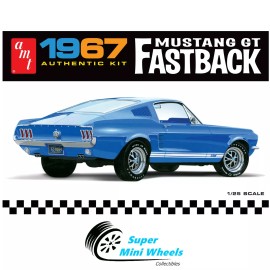 AMT 1967 Ford Mustang GT Fastback 1:25 Scale Model Kit - AMT1241