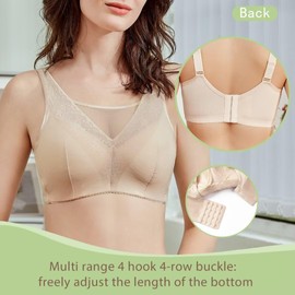 LIUCHXILI Mastectomy Bra Post Surgery Bra for Breast Forms Breast Prosthesis Pocket Bra Women's Everyday Bra 40C SK Skin