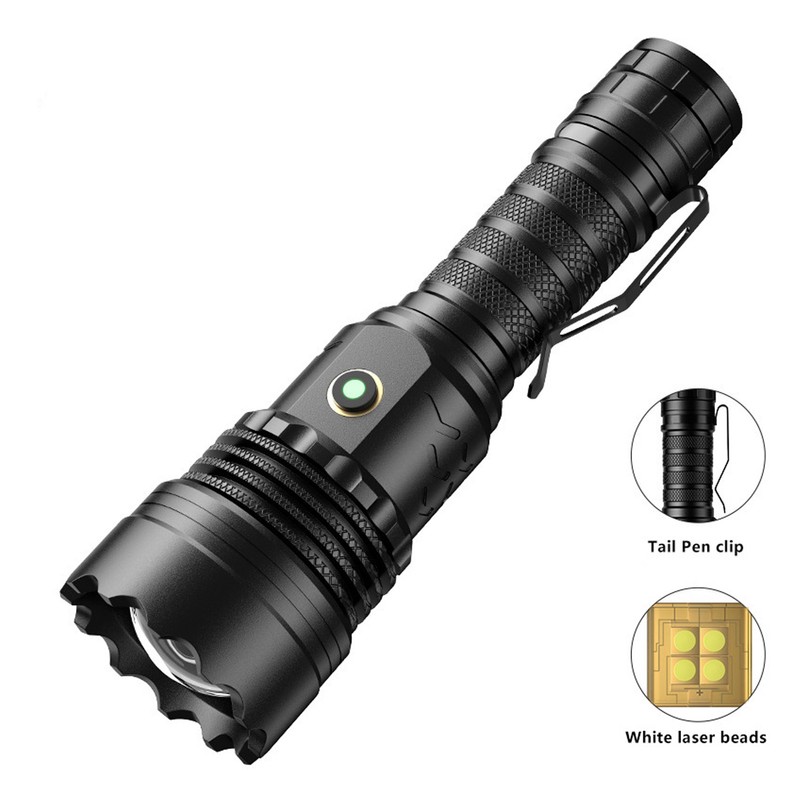 5800LM LED Waterproof Flashlight USB Rechargeable Outdoor Emergency Flashlight 5