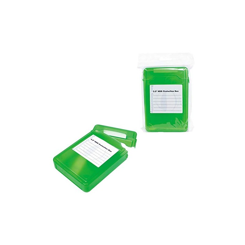 Hard Drive Protective Box for 3.5 Inch HDD Green