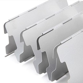10 Plates Foldable Aluminum Camping Cooker BBQ Gas Stove Wind Shield Screen-Wind Shield for Camping Cookers & BBQ Gas Stoves, Lightweight, Compact, Outdoor Cooking Windscreen AU