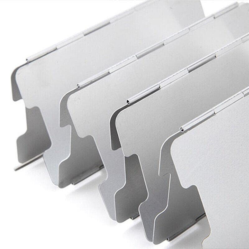 10 Plates Foldable Aluminum Camping Cooker BBQ Gas Stove Wind