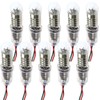 MEETOOT Set of 10pcs 1.5V Screw Mini Bulbs and 5pcs