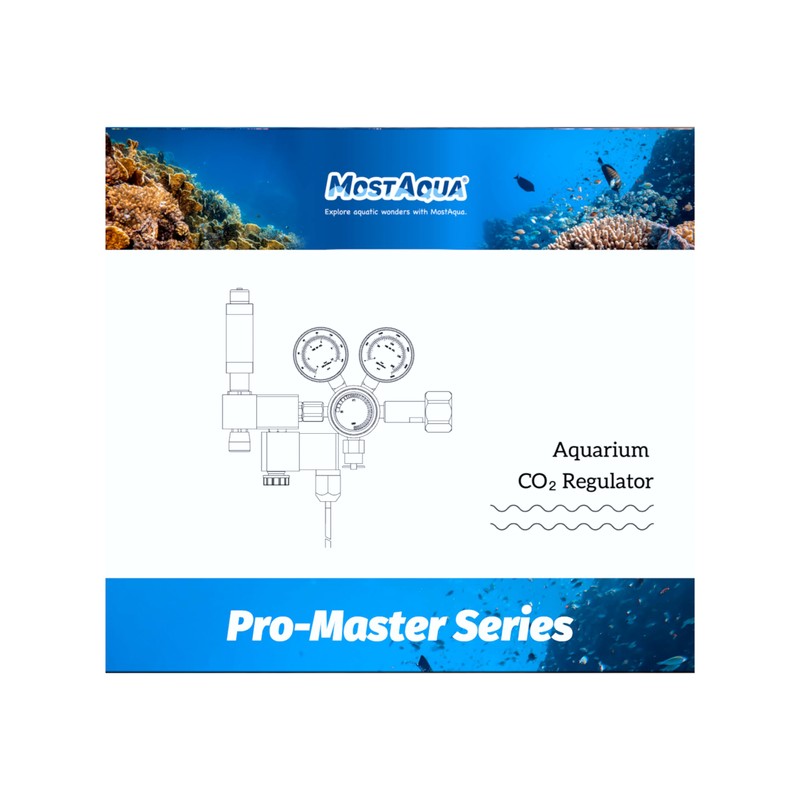 MostAqua Aquarium Dual Stage Co2 Regulator, Pro-Master Series, Co2 System