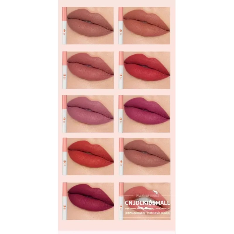 10pcs Labiales Lana Del Rey Juego De Lápiz Labial Mate