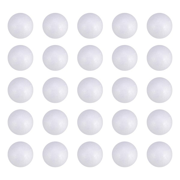 Healifty 50PCS Craft Foam Balls Polystyrene Craft Balls Craft Decoration