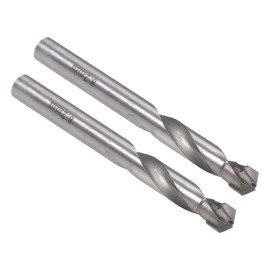 sourcing map Pack of 2 Carbide Twist Drill Bits 8.2 mm for Stainless Steel Copper Aluminium Zinc Alloy Iron