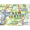 Tiger Moon New Jersey and Delaware Map - 14.3 x