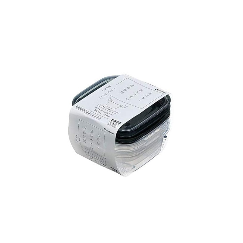 Storage Containers, Rakuchin Pack, Square Capacity, 3.4 fl oz (90