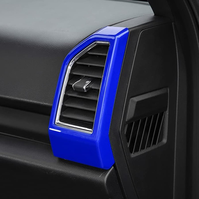 Keptrim for F-150 ABS Blue Dash Air Conditioner Outlet Vent