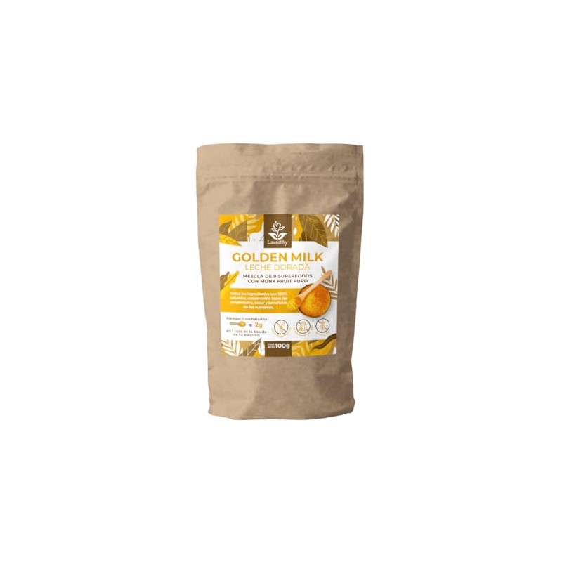 Laurelthy Golden Milk - Leche Dorada En Polvo 100g