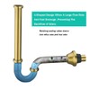 SEABEFORE Brass P Trap U-Shape 1 1/4 inch Sink Drain