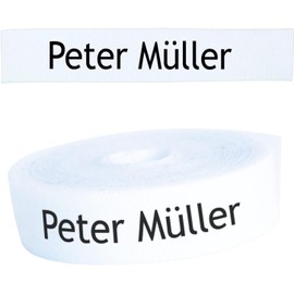 Haberdashery Online Namensaufkleber Kleidung, Personalisierbare Bügeletiketten, Kleidung Namensetiketten Thermo-Klebstoff. Namensetiketten kinder, Etiketten Schule. (80% Baumwolle, 20% Polyester) (100 stück)