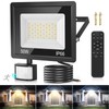 Security Lights Outdoor Motion Sensor 50W, 3 Colours 4500LM PIR