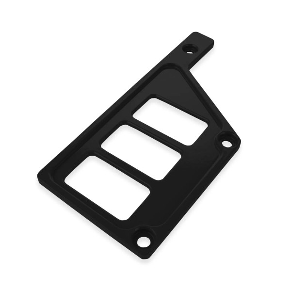 STV Motorsports Aluminum Black Left Side Dash Panel 3 Switch