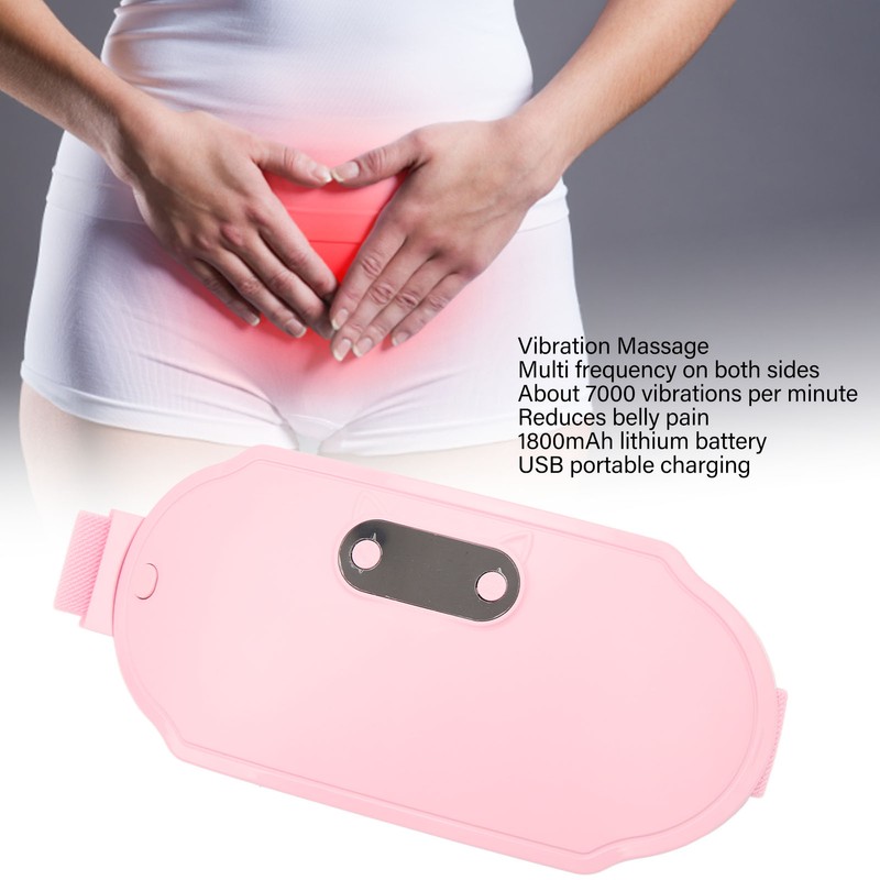 Portable Cordless Heating Pad 6 Heat Vibration Levels Reduce Pain