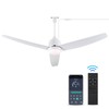 BZX Waterproof Outdoor Ceiling-Fan with Light - 52" Modern Ceiling