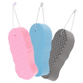 Gatuida 3pcs Bathing Sponges Soft Body Scrubbers for Gentle Exfoliation for Daily Use and Relaxation for Indoor and Outdoor Bathing