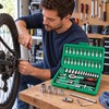 46-Piece 1/4 Inch Drive Socket Set – Metric Ratchet Wrench