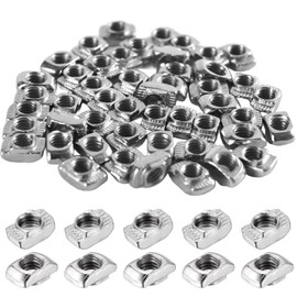 50 Pcs 20 Series T Sliding Nuts,T Slot Nuts Fastener,20 Series M5 T Slot Nut,Sliding Aluminum Profile Accessories 2020,for Standard M5 TSlot Aluminum Extrusion Profile