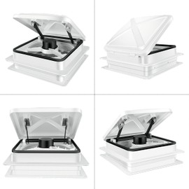 Starvent 11" RV Roof Vent Fan 6-Speed-Reversible (White 11")