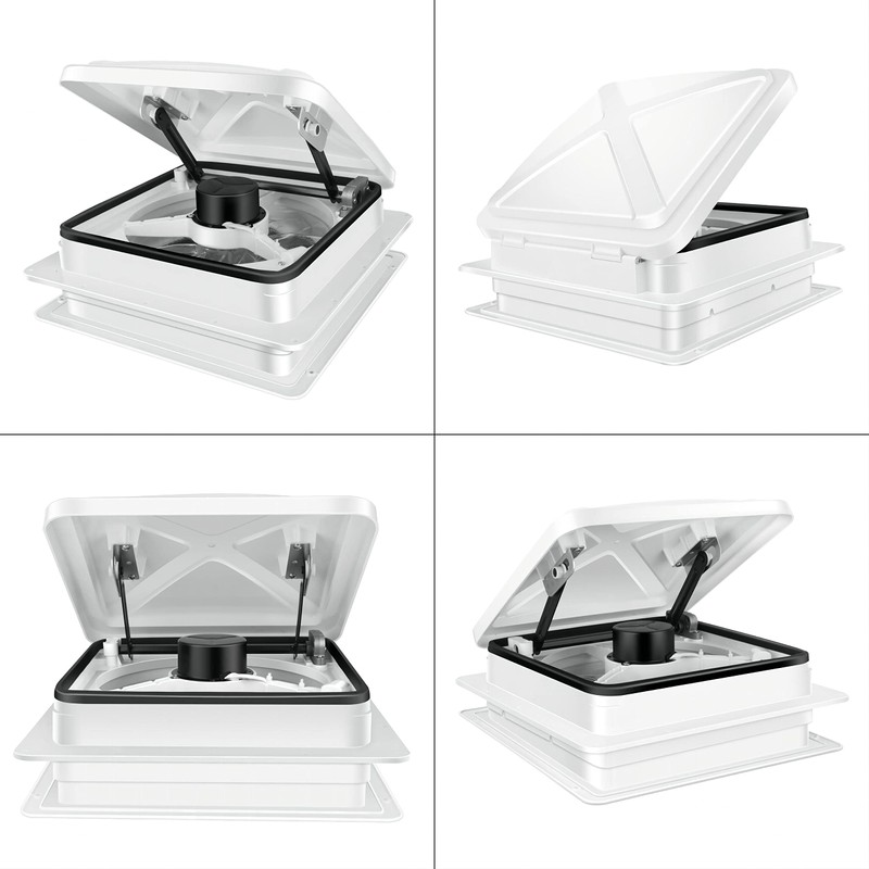 Starvent 11" RV Roof Vent Fan 6-Speed-Reversible (White 11")