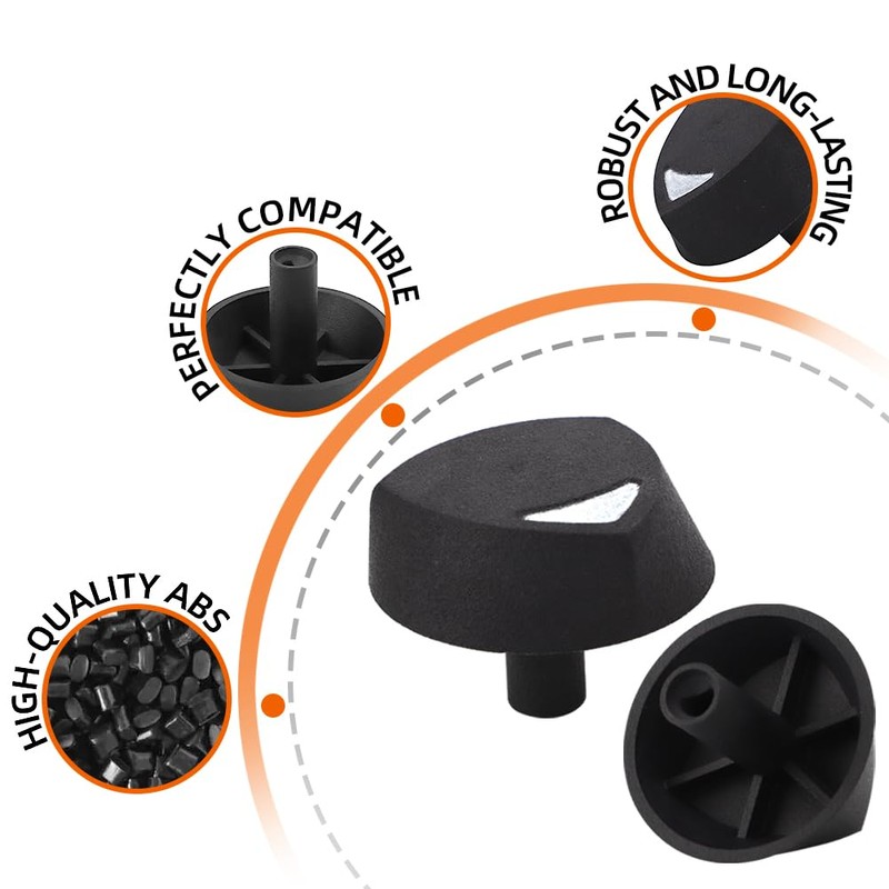 MOTOQUEEN 72731 for Dacor Cooktop Knobs Stove Knob Upgraded ABS