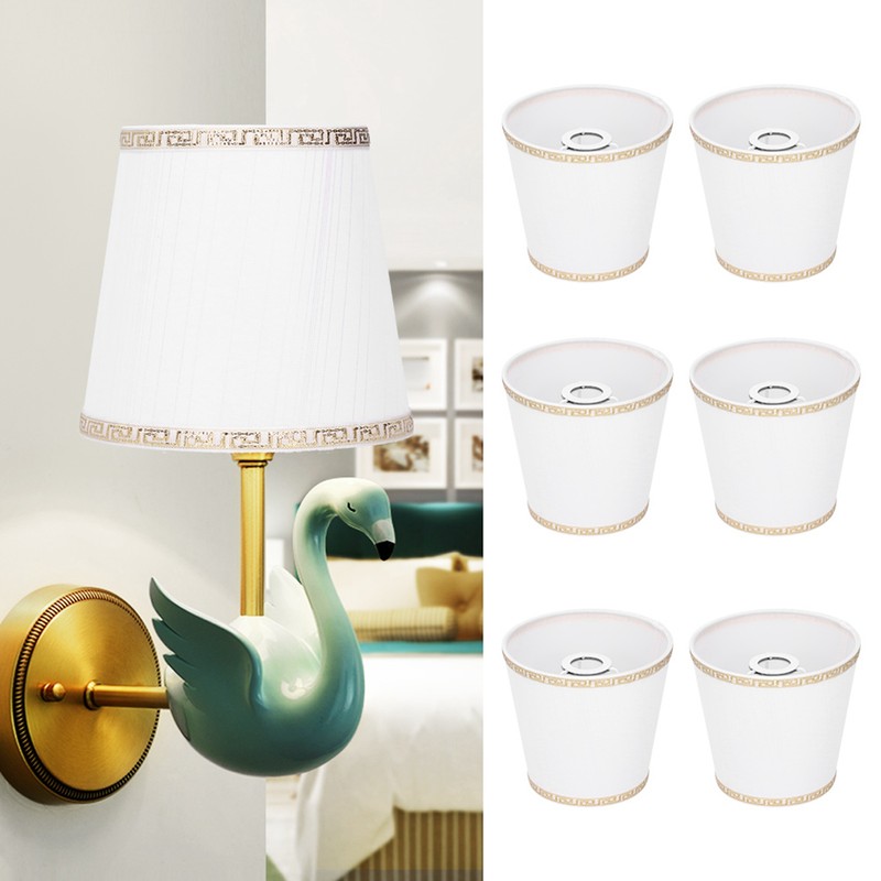 6Pcs European Style Lampshade Cover for Chandelier Wall Light W/E14