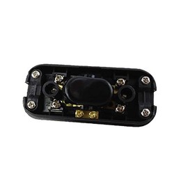 Cord Switch with Strain Reliefs, 3-Pin with Screw Contacts, Screw Housing, 6A 250V~