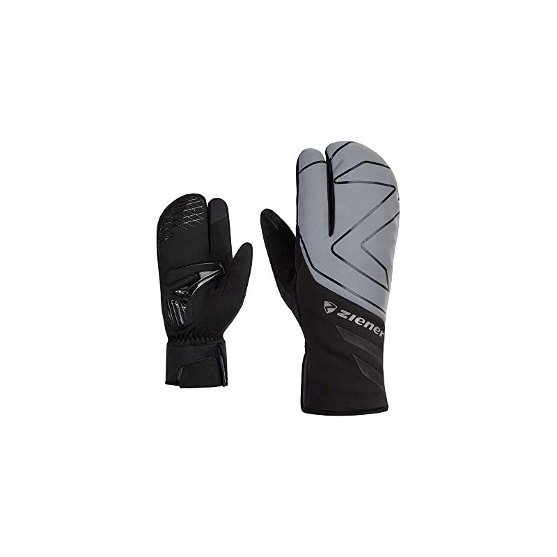 Ziener Dalyo Unisex Winter Cycling Gloves, Waterproof, Soft-Shell, Padded, Black,