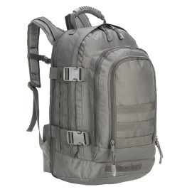 American Warehouse Hiking Backpack Outdoor Camping Travel Daypack Durable Bag Tactical Waterproof Backpackcolor: 08002A Grey, size: 17inches