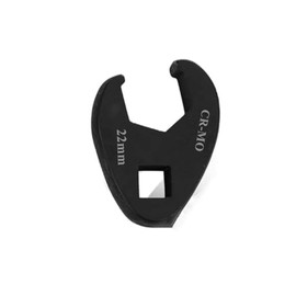 FLZOSPER 1/2” Drive Metric 22mm Fractional Crowfoot Flare Nut Wrench, Fully Polished Ratcheting Crowfoot Wrench，Open End Crows Foot Wrench，Black
