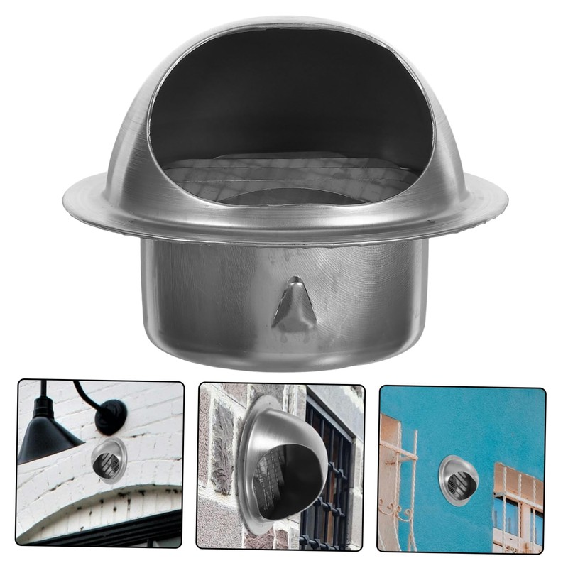 TEHAUX Stainless Steel Vent Cover for Wall Round Dryer Vent