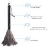2pcs Feather Duster, Retractable Handle Fluffy and Natural Feather Duster