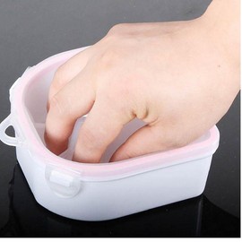 Warm Nail Spa Bowl, Double Layer Resistant Soak Off Bowl, Professional Acetone Hand Manicure Tool for Salon Or Home Use