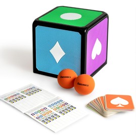 oazoxcx Wrist Twisting Bounce Cube Ball Game Skill for Adults with Teenagers, Stress Relief Toy for Indoor and Outdoor (Black)