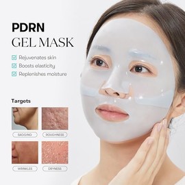 VT COSMETICS PDRN Hydrogel Mask (33gx4ea), Intensive Nourishing & Rejuvenating Overnight Mask, Skin Repair, Elasticity Boost, Hydrating & Plumping, Ko