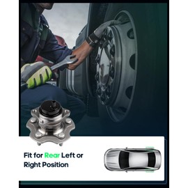 SCITOO 512372 New Rear Wheel Bearing Hub fit 2015-2017 for Lexus NX200t 2010-2012 for Lexus HS250h 5 Lugs Axle Hub Assembly Kit W/ABS 1 Pack