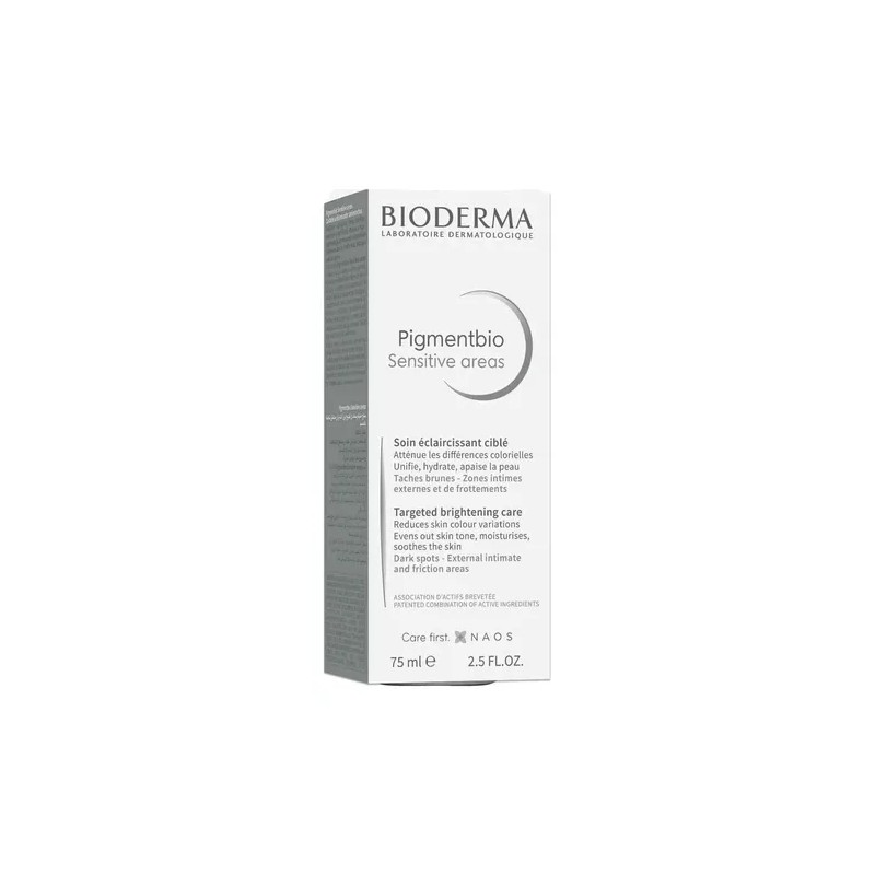 Bioderma Pigmentbio Sensitive Areas Crema Corporal, Ilumina Zonas Delicadas, 75