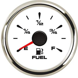 ITYAGUY Electric Fuel Level Gauge 52mm Universal Fuel Meter Signal Adjustable 8 Color Backlight 9~32 V Car Boat Indicator with 0~190 ohm/ 240~33ohm