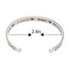 Gleamart Inspirational Bracelet Engraved Cuff Bangle Strong Fearless Smart Beautiful
