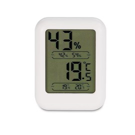 Digital Indoor Thermometer Hygrometer with Max/Min Records, Magnetic Back & Stand Room Thermometer for Baby Nursery, Home, Greenhouse, Humidity Meter (-10°C~50°C / 14°F~122°F)