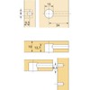 Secotec Hettich eccentric furniture connector Rastex 15; material: Zinc die-cast